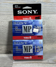 2 - Sony P6-120MP 8mm Video Cassette Tape 120 Min 8 Metal MP Sealed