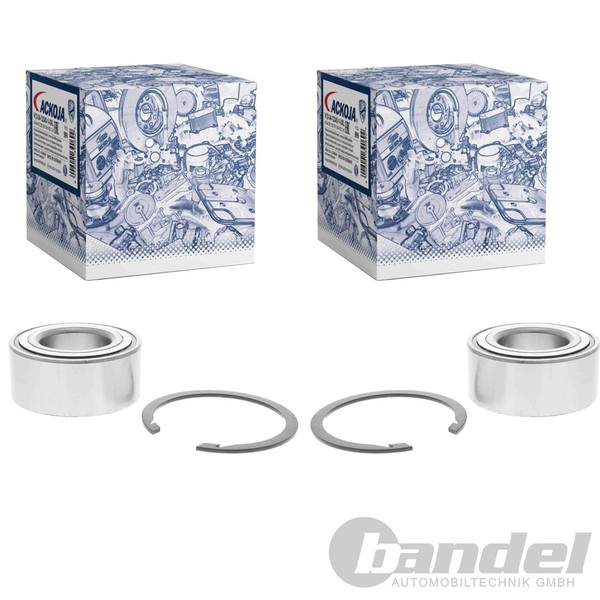 2X Ackoja Radlager Satz Vorne Passend FüR Hyundai Coupe Elantra Sonata XG KIA-image