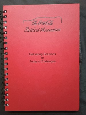 RARE 1990's Coca Cola Bottlers' Association SALSMAN SPIRAL NOTEBOOK CCBA JOURNAL
