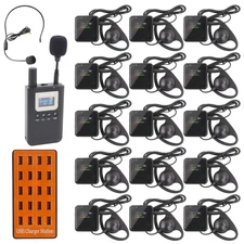 Wireless Tour Guide System, Tour Guide Microphone and Speaker Tour Guide Head...