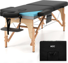 Memory Foam Massage Table Premium Portable Foldable Massage Bed Height Adjustabl