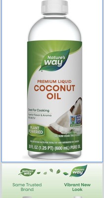 Nature's Way, Liquid Coconut Oil, 20 fl oz (600 ml)