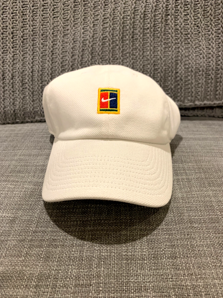 Nike Heritage 86 Court Logo Cap Tennis Hat White DJ6147-102 Adult