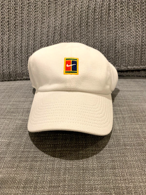 Nike Heritage 86 Court Logo Cap Tennis Hat White DJ6147-102 Adult