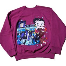 VTG Betty Boop Theatre Haymarket Cartoon Crewneck Sweatshirt Size M