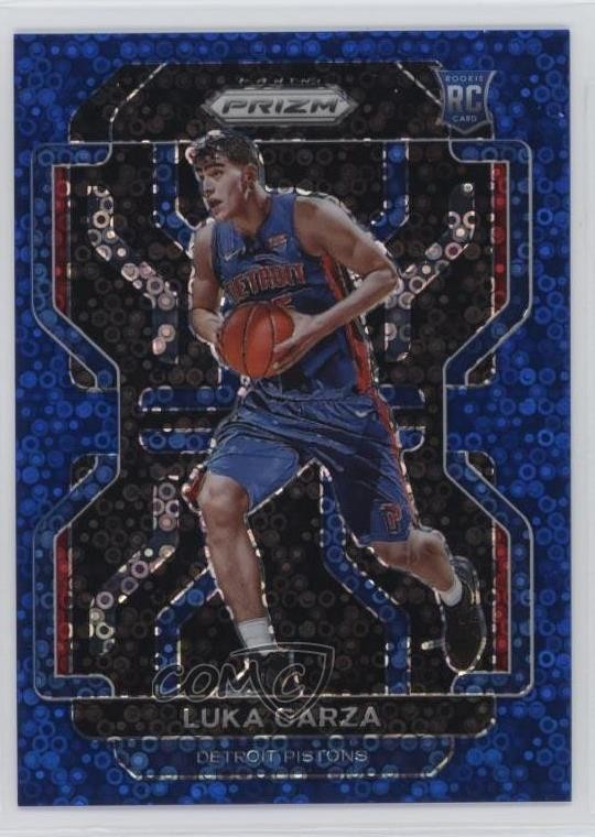 2021-22 Panini Prizm Fast Break Blue Prizm 140/150 Luka Garza #303 rp9