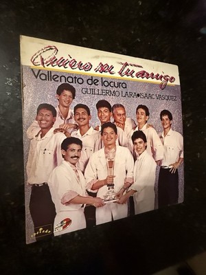 GUILLERMO LARA / ISAAC VASQUEZ   QUIERO SER TU AMIGO   VALLENATO /VG+VINYL
