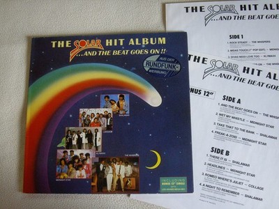 V.A.: The Solar Hit Album DLP 1987 Shalamar Midnight Star The Whispers vg+ / vg+