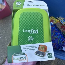 NEW LeapFrog LeapPad Ultra Educational Learning Green Silicon Gamer Carry Case