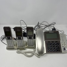 Panasonic KX-TGF350 Corded/Cordless Phone System Answering Machine w/ 3 Handsets