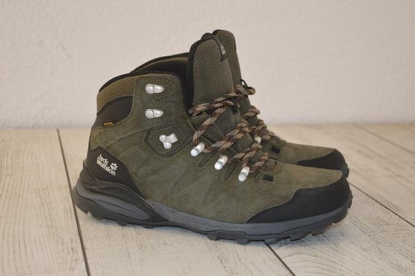 Men Jack Wolfskin Boots Khaki Suede 44.5