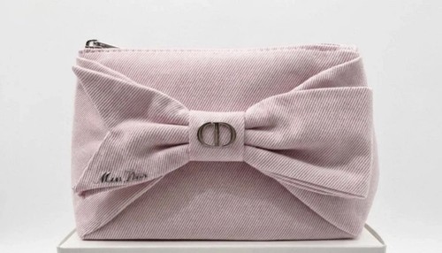 Christian Dior Miss Dior Pink Bow Cosmetic Pouch Novelty VIP Gift New