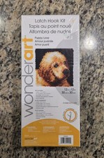 WonderArt Latch-Hook Kit, " LAB Puppy Love " , 12" X 12" NO HOOK OR BINDING