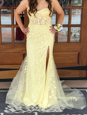 prom dress size 10 yellow | eBay