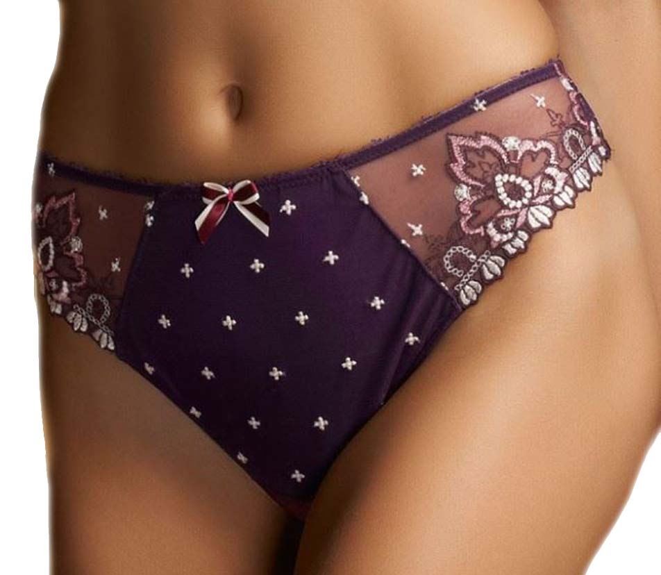 Ladies Fauve Marla FV0297 String Brief Aubergine (AUE) XS