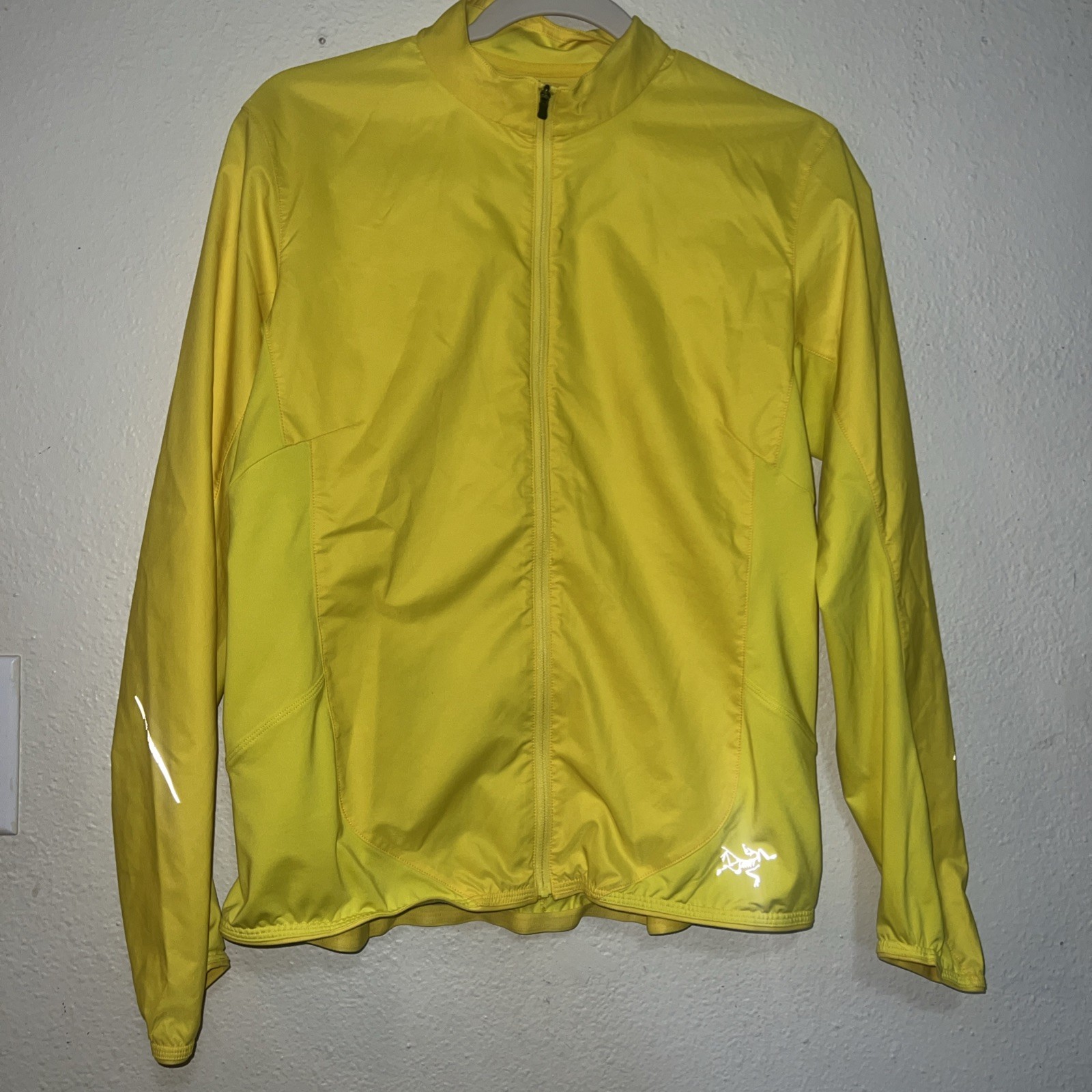 ARC'TERYX Arc’teryx • Giacca Windstopper Zip Corsa Ciclo Giallo Donna Medium