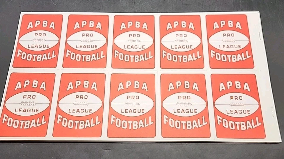 1994 APBA NFL FOOTBALL Game 140 Piece ADDITIONAL PLAYER Set NEW & UNPUNCHED!! - Image 2 of 4
