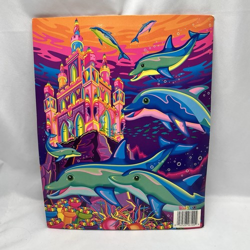 Vtg Dolphins in their Fantastic Lisa Frank Ocean Kingdom Folder Fantasea Castle - Picture 3 of 10