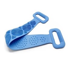 Silicone Bath Towel Back Brush Scrubber Exfoliating Scrub Body Wash Dual Side