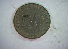 Bolivia 1965 50 Centavos Bolivia 50 Centavos (sun over landscape type) Coin