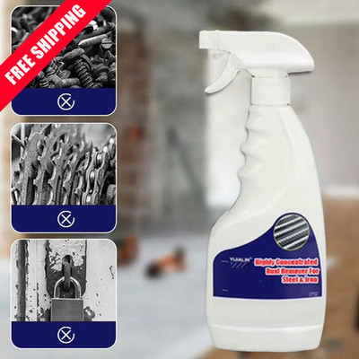 New Heavy Duty Rust Removal for Metal,Multipurpose Rust Remover Spray,Stainless*