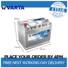 E24 Car Battery 12V Varta Dynamic SLI Sealed Calcium 4 Yr Warranty Type 069