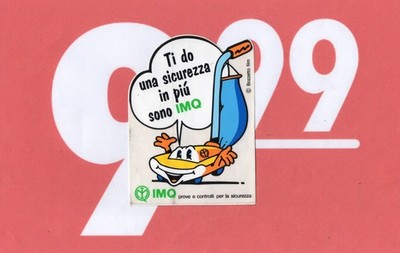 Vintage sticker sticker sticker sticker IMQ safety tests and checks