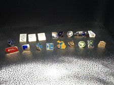 VTG Pins LOT of 19 Lions Club Attendance Pins Fraternal Organization States 80's