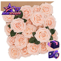 KüNstliche Blumen Rosen 25 StüCk Deko Mit Stielen FüR Hochzeit Zuhause