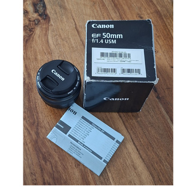 Canon EF 50mm f/1.4 USM Objektiv Autofokus Manueller Fokus Canon EF-Anschluss