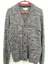 Herren Strickjacke (Cardigan) Blend Grau-meliert Gr M