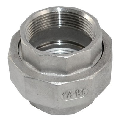 1-1/4'' 1.25'' NPT Female Straight Union Coupling Pipe Fitting stainless steel 304