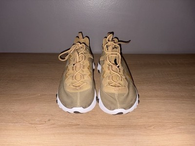 2018 Mens Nike React Element 55 Metallic Gold/White/Black Running Shoes! Size 6 