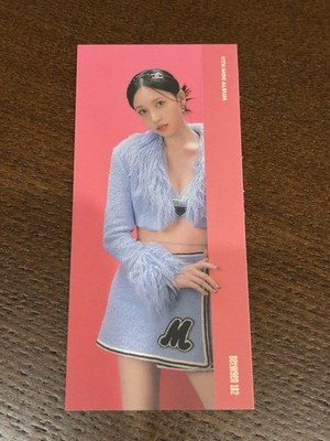 TWICE Mina Between 1&2 Signed Bookmark Auto