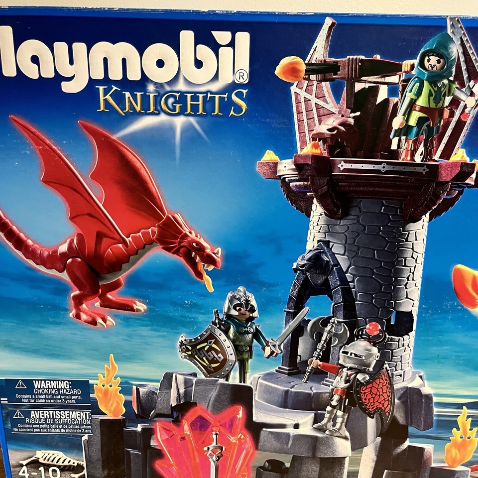 PLAYMOBIL CHATEAU DU Dragon Vert 4836 - Nombreux Personnages Et