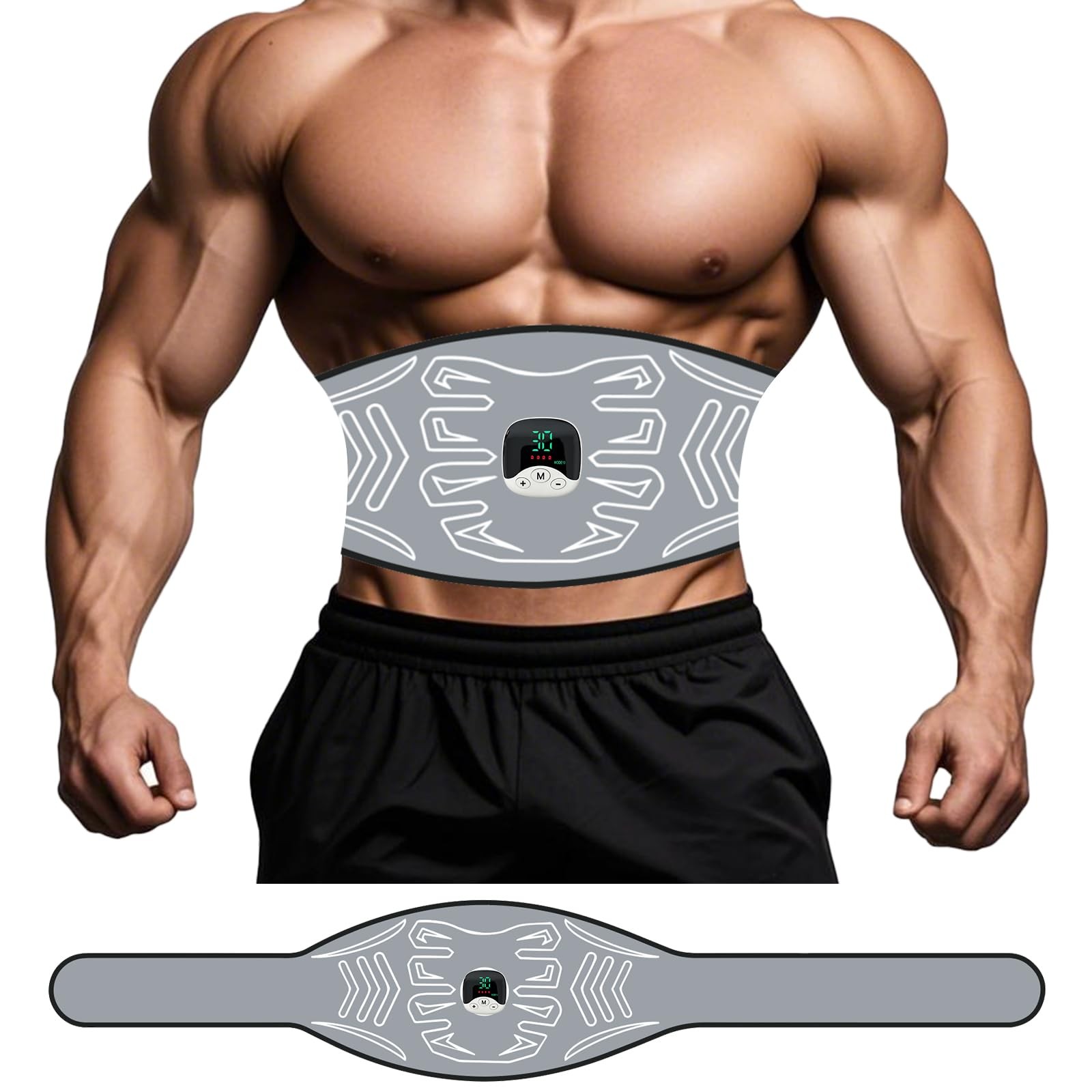 Ab Stimulator Muscle Toner for Home Gym, Office Workouts, Fitness Equipment