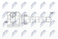 Nty Gelenksatz, Antriebswelle NPW-PE-018 FüR Peugeot