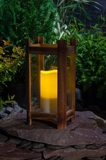 Noma Woodland Battery Operated Indoor and Outdoor Large Candle Lantern 40cm New