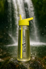 New Motivational Water Bottle Sports Time Markings tracker Bpa free flip straw