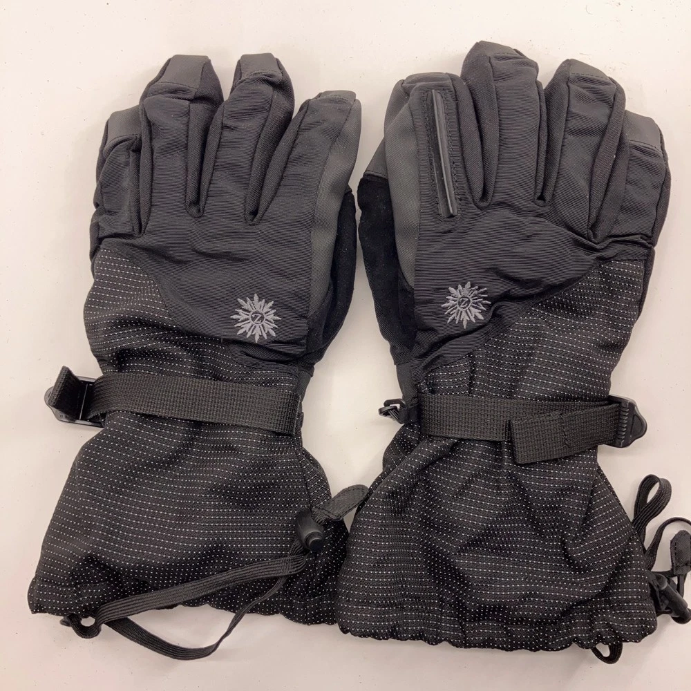 Zero Long Cuff Black Winter Ski Gloves Size Small Removable Liners