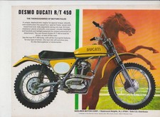 advertising Pubblicità-MOTO DUCATI RT 450 1971 MOTOITALIANE VINTAGE MX MOTOCROSS
