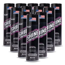 Slick Products Shine & Protectant, High-Gloss Spray for Plastic, Vinyl (12-Pack)