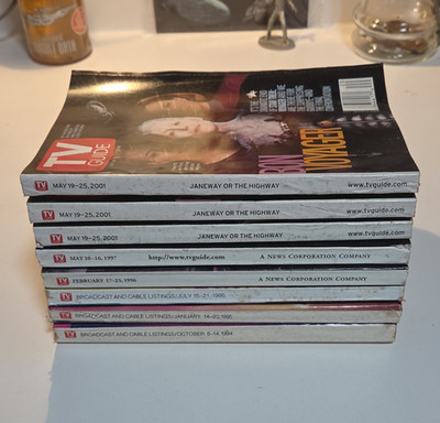 Star Trek Voyager TV Guide Lot 1994-2001 Premiere to Series Finale Janeway Set