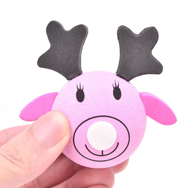 Cute Pink Elk Antenna Topper Eva Decorative Topper Balls for Cars Chris