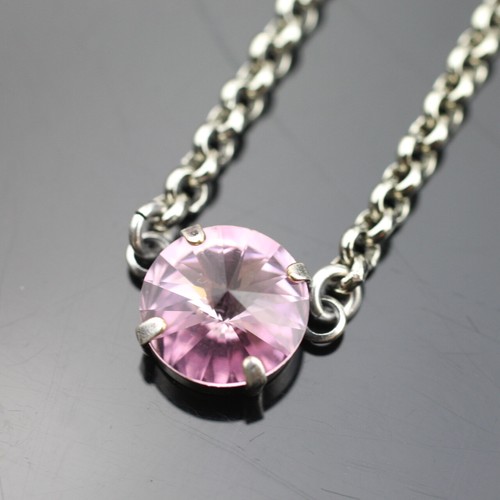Personalisierte Geburtsstein-Halskette, mit 12 mm Rivoli Swarovski Kristalle - Bild 25 von 70