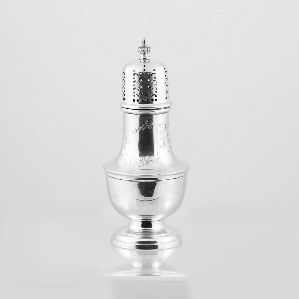 Tamiz Agitador de Azúcar Birks 1961 de colección plata esterlina Foto 3 de 4