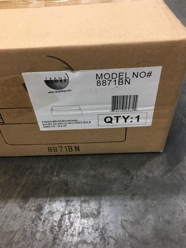 Trans Globe 8871 Cabernet 2-Light Brushed Nickel Flush Mount with Frosted Shade - Bild 3 von 4