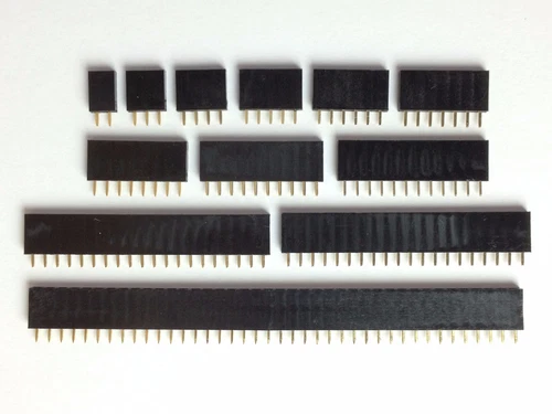 20x Buchsenleiste | 2,3,4,5,6,7,8,10,12,20,40 Pin | RM 2,54 mm