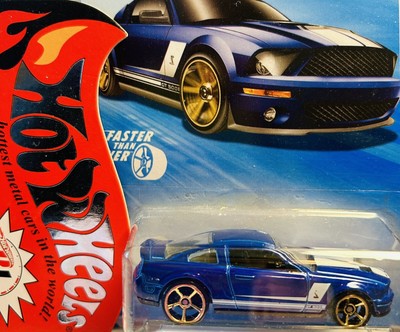 Hot Wheels Faster Than Ever '10 10/10 '07 Ford Shelby GT500 138/240 Blue NM