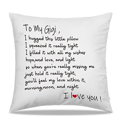 to My Gigi Gifts Throw Pillow Covers 18x18 in - for Gigi Birthday Gifts Gigi-5 - Picture 1 of 3
